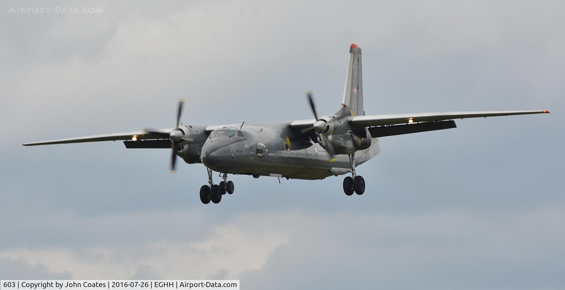 603, 1975 Antonov An-26 C/N 3603, Finals to 26