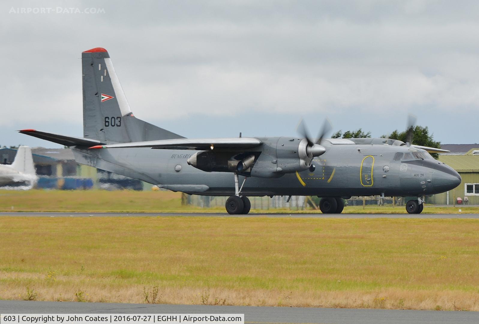 603, 1975 Antonov An-26 C/N 3603, Backtracking 26 to depart