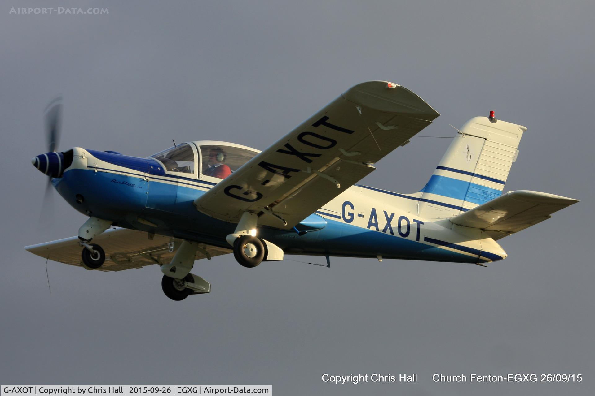 G-AXOT, 1969 Socata MS-893A Rallye Commodore 180 C/N 11433, at the Yorkshire Airshow