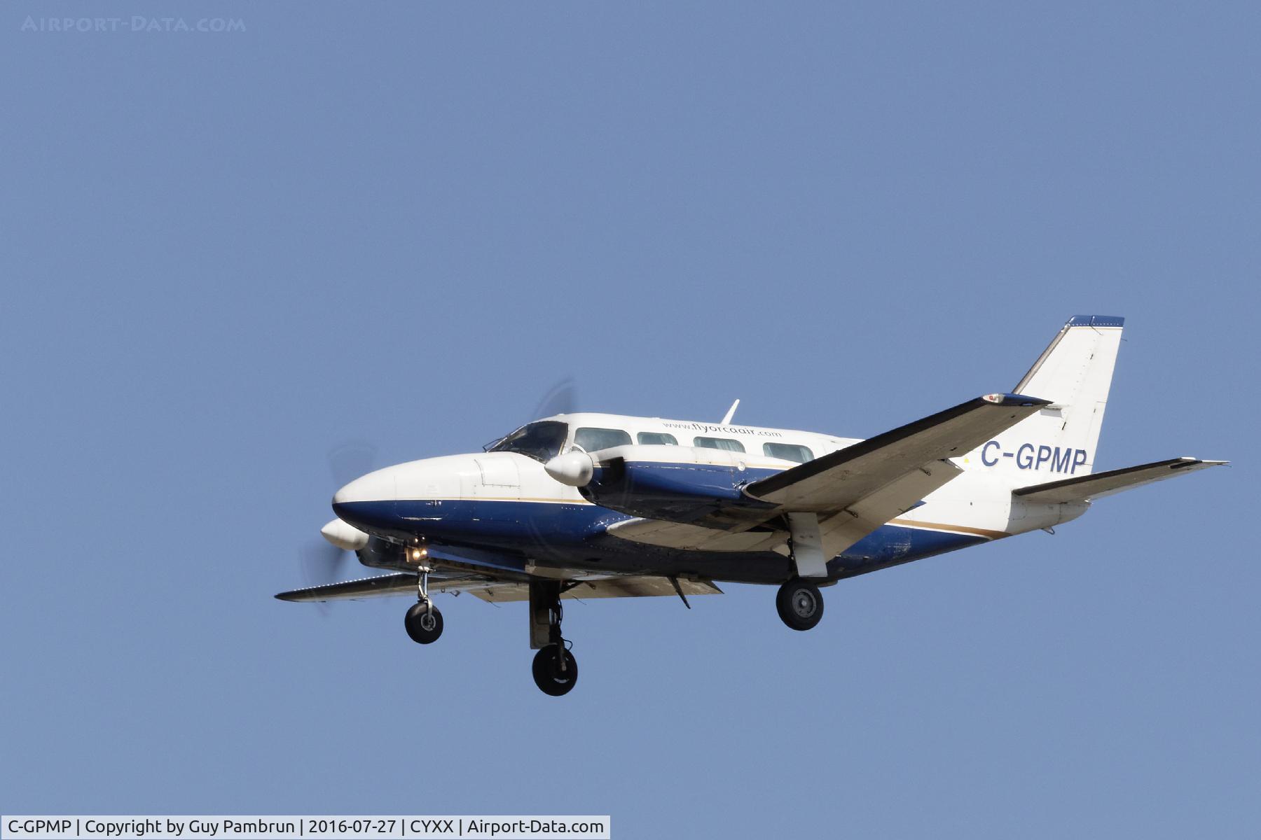 C-GPMP, 1978 Piper PA-31-350 Chieftain C/N 31-7852024, Landing