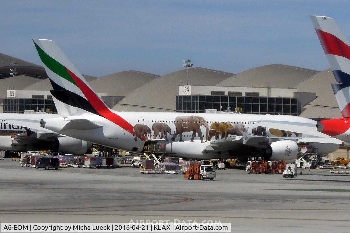 A6-EOM, 2015 Airbus A380-861 C/N 187, Elephants on the tarmac...;-)