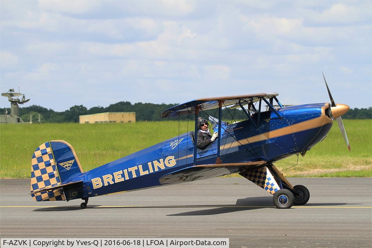 F-AZVK, 1935 Bucker Bu-131 Jungmann C/N 27, Bucker Bu-131 Jungmann, Taxiing to holding point rwy 24, Avord Air Base 702 (LFOA) Open day 2016