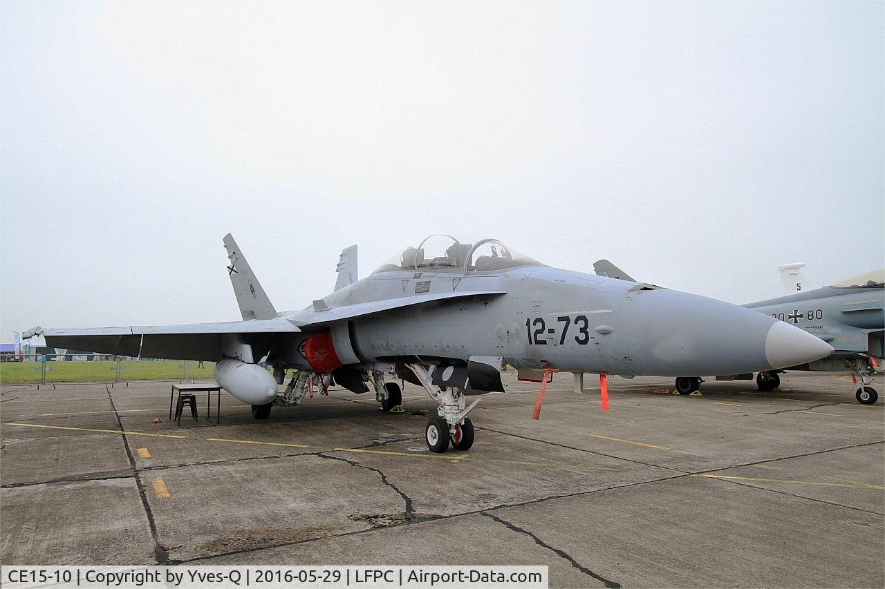 CE15-10, McDonnell Douglas EF-18BM Hornet C/N 0523/B089, Spanish Air Force McDonnell Douglas EF-18BM Hornet, Static display, Creil Air Base 110 (LFPC-CSF) Open day 2016
