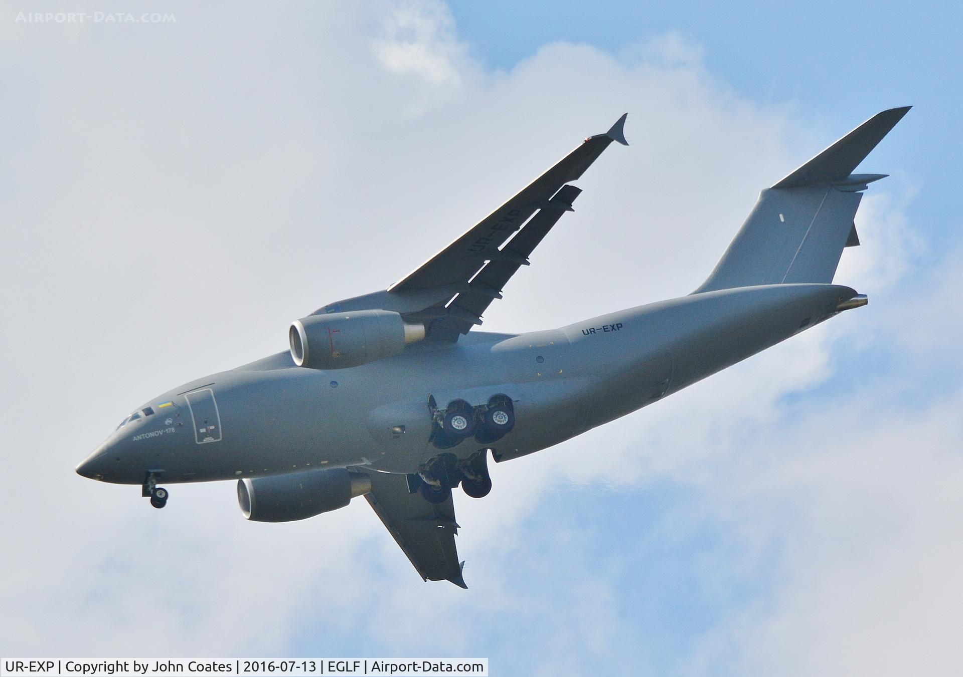 UR-EXP, 2015 Antonov An-178 C/N 178/01-01, FIA display from King George V playing fields