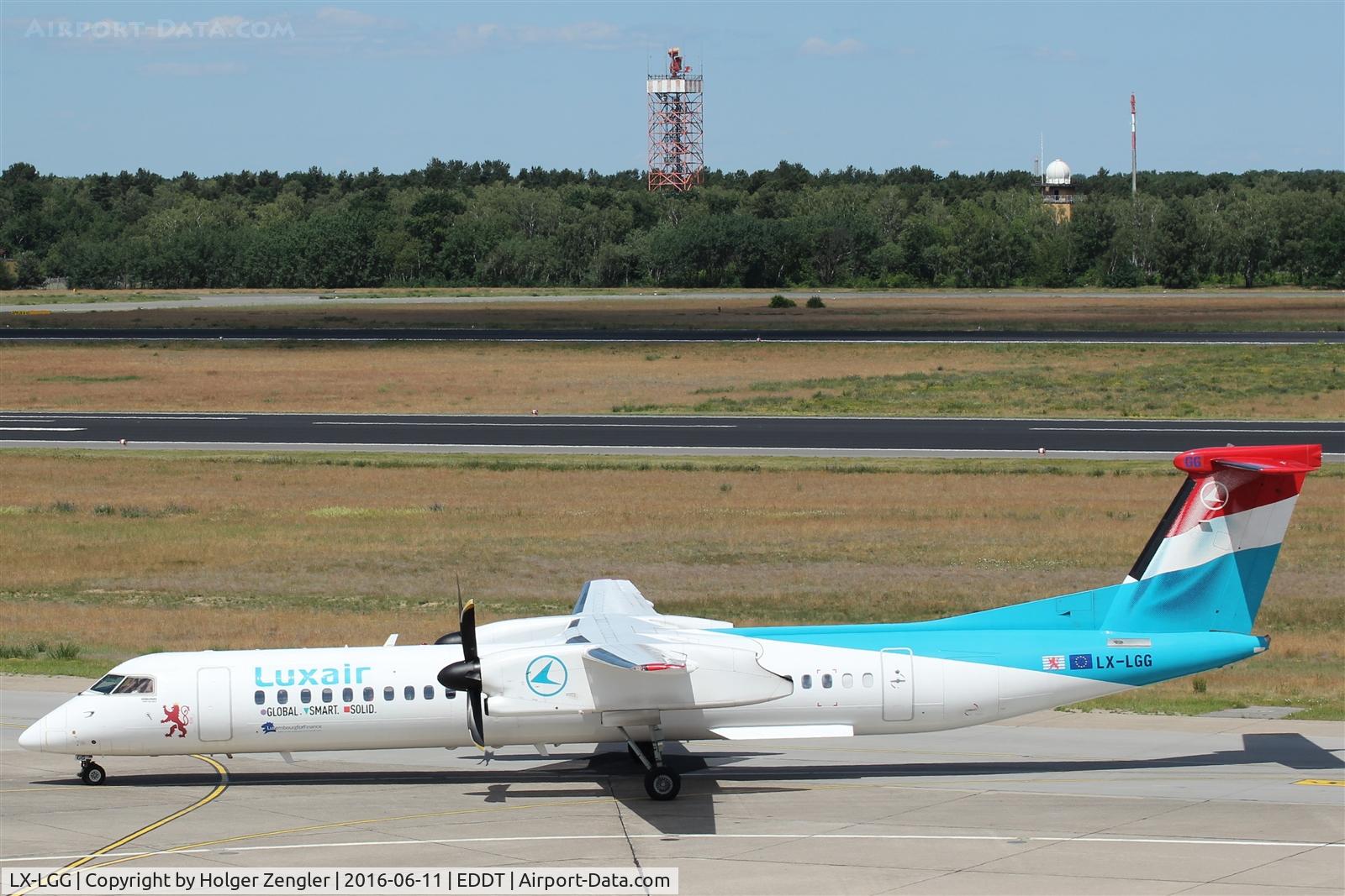 LX-LGG, 2012 Bombardier DHC-8-402Q Dash 8 Dash 8 C/N 4418, TXL waving good bye tour no.4 since 2011