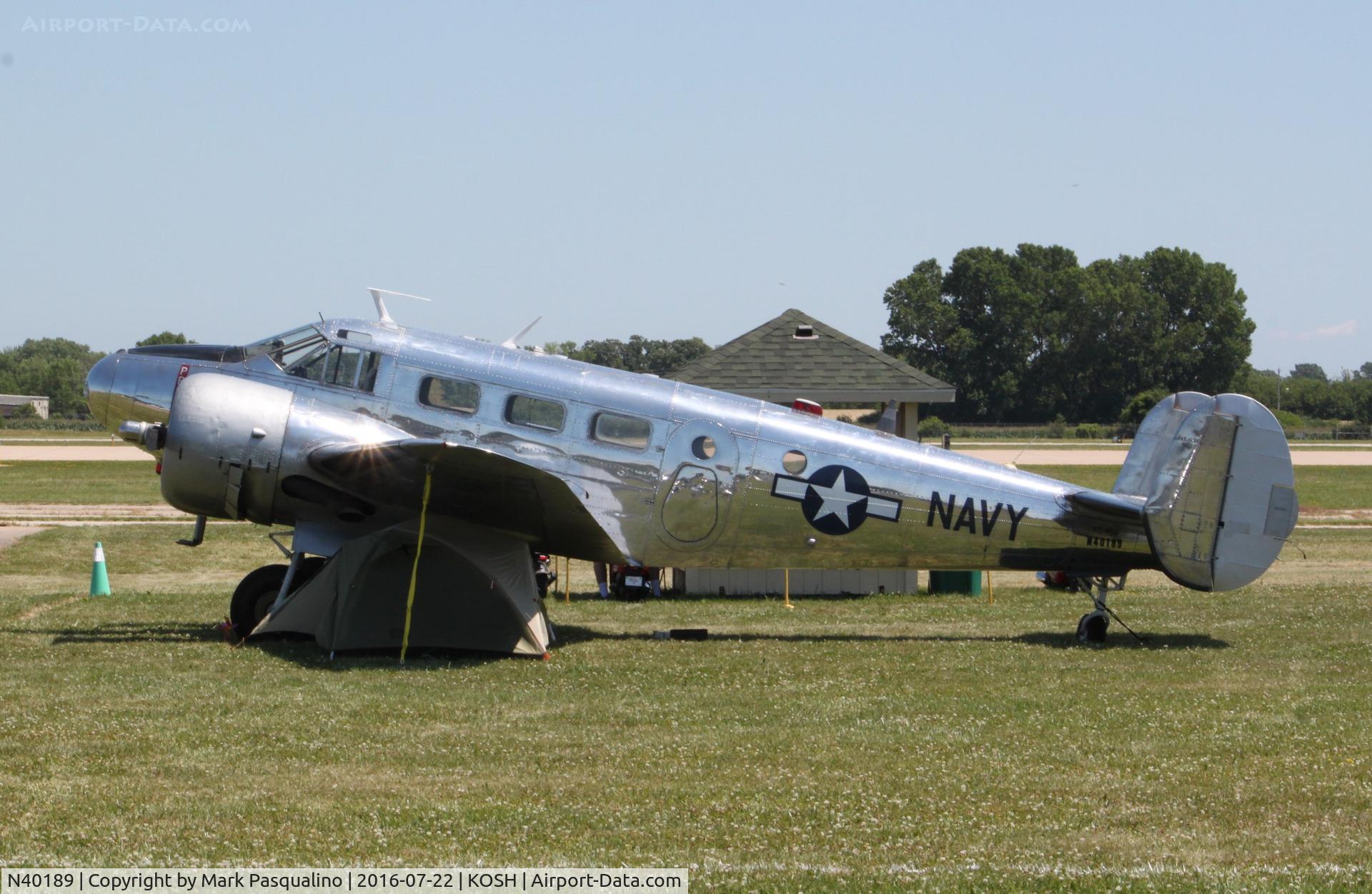 N40189, 1943 Beech RC-45J Expeditor C/N 5523, Beech RC-45J