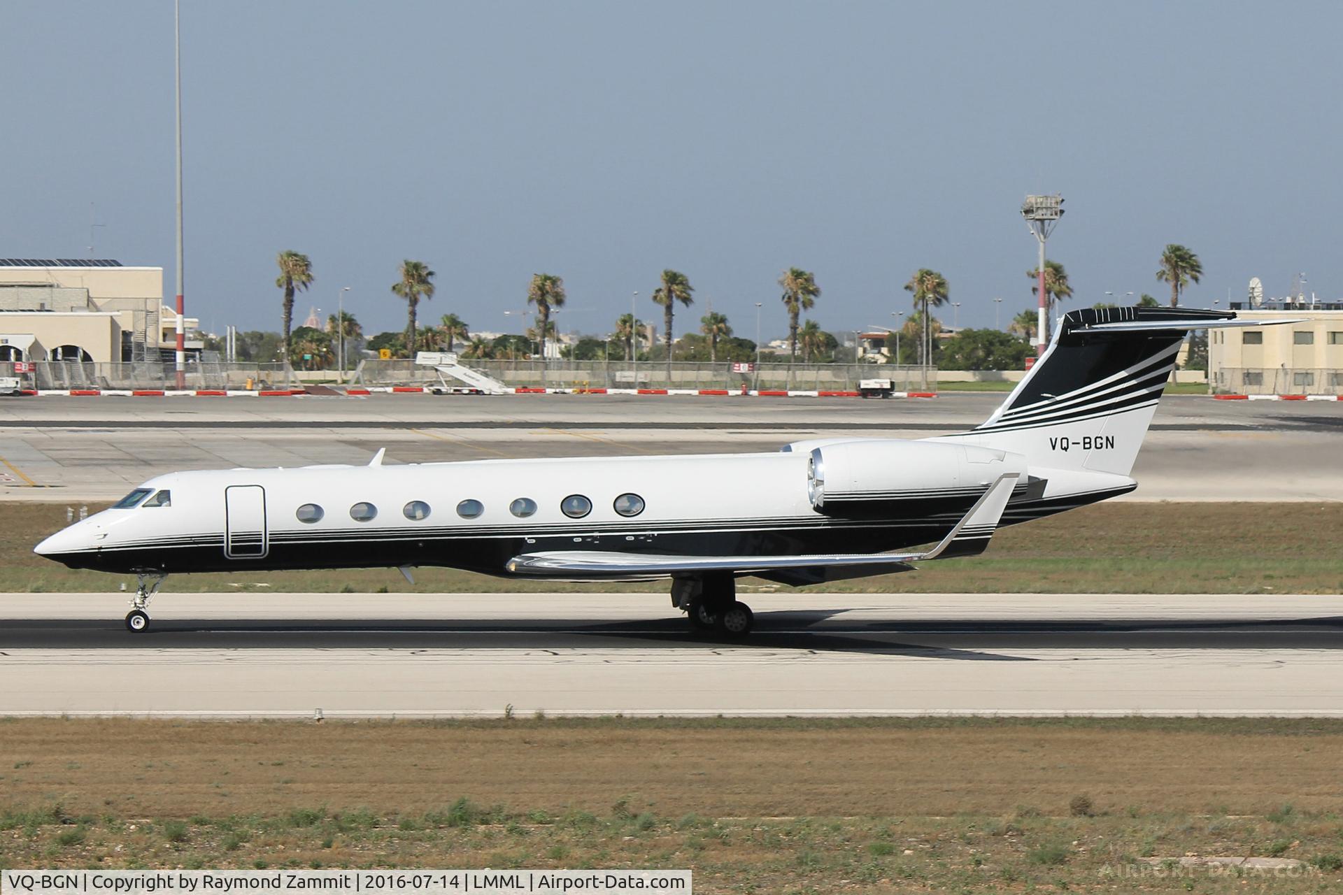VQ-BGN, 2008 Gulfstream Aerospace GV-SP (G550) C/N 5218, Gulfstream GV VQ-BGN