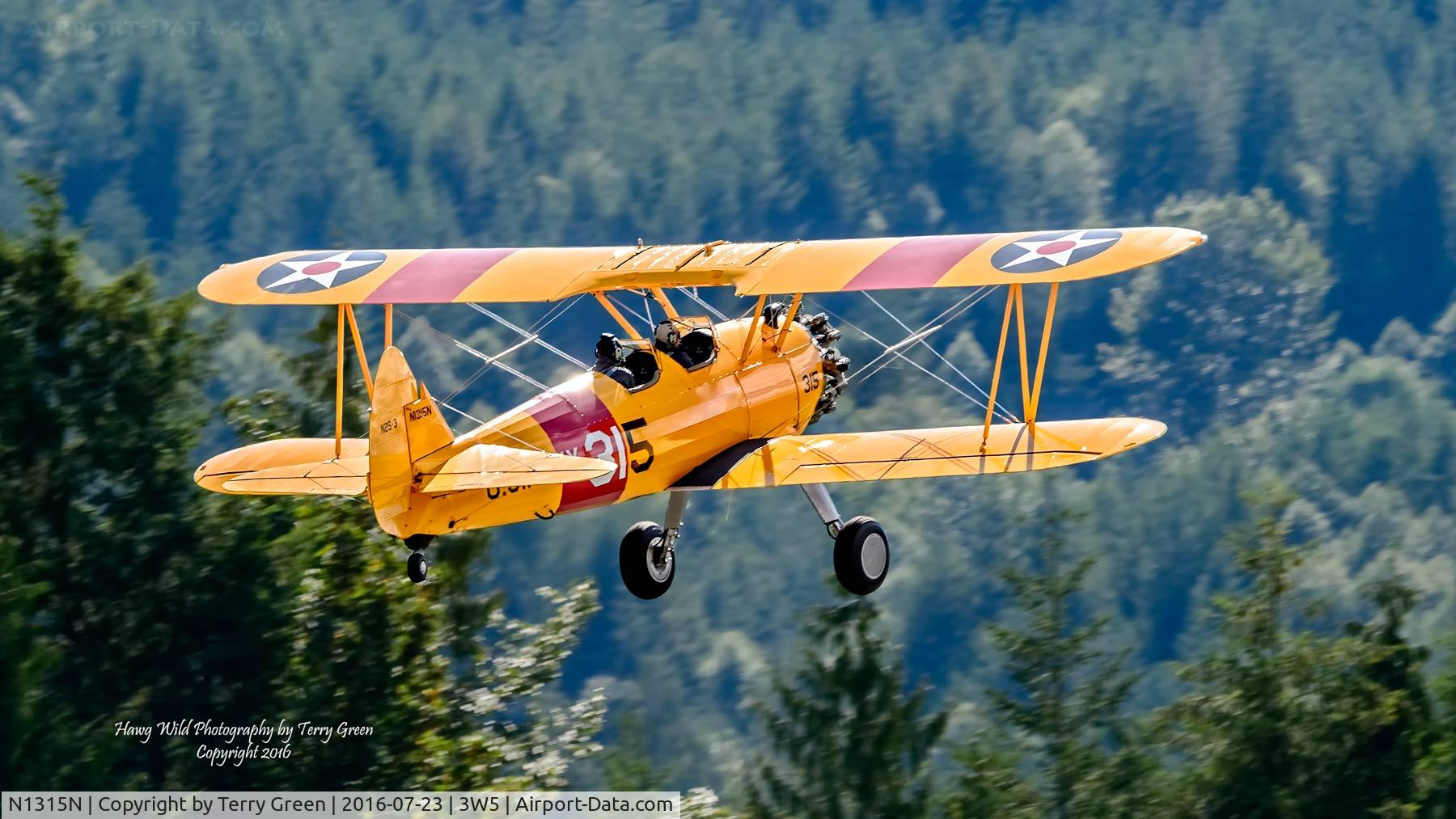 N1315N, 1942 Boeing E75 C/N 75-5453, 2016 North Cascade Vintage Aircraft Museum Fly-In