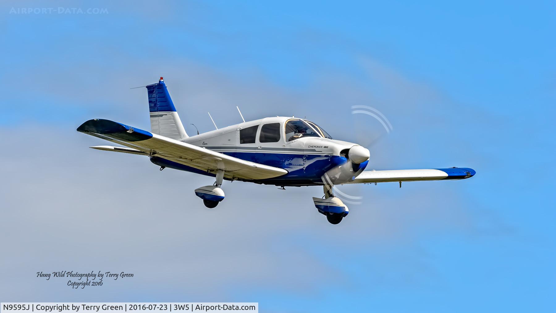N9595J, 1966 Piper PA-28-180 C/N 28-3741, 2016 North Cascades Vintage Aircraft Museum Fly-In Concrete Washington