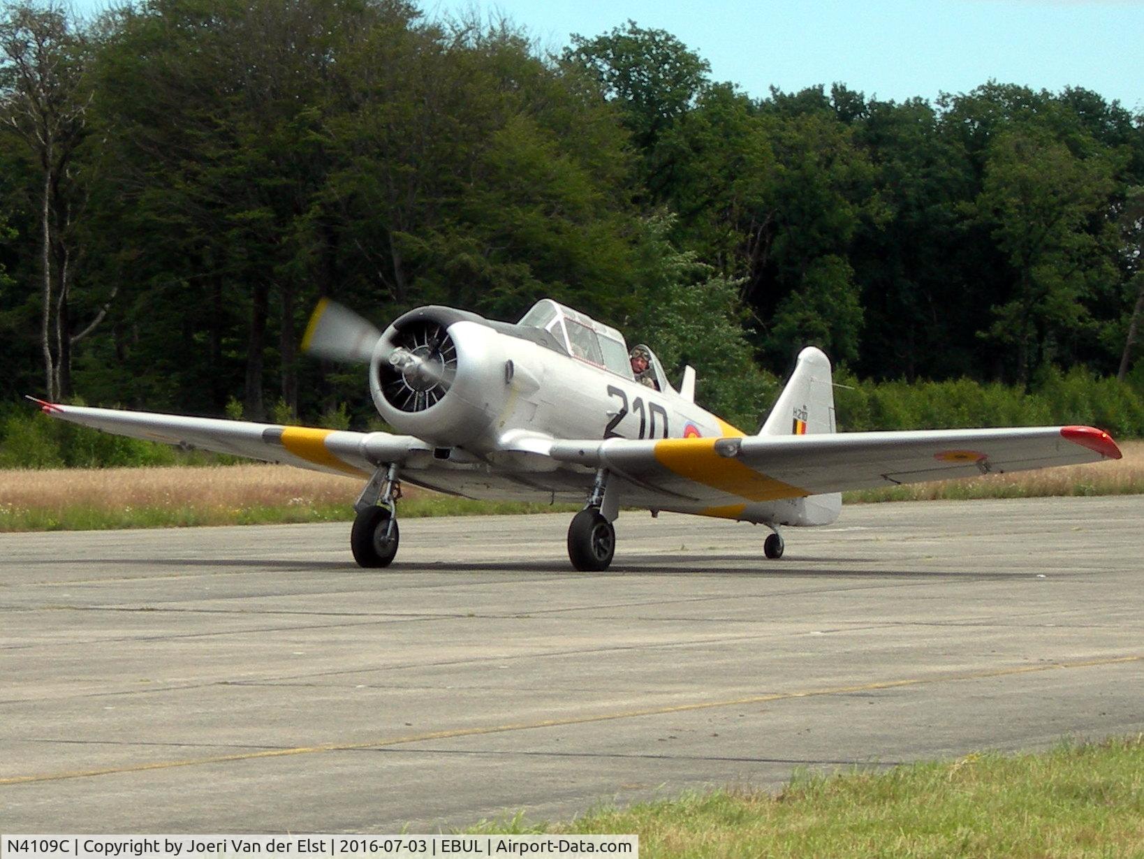 N4109C, 1952 North American T-6G Texan C/N SA-078, Ursel Avia 2016