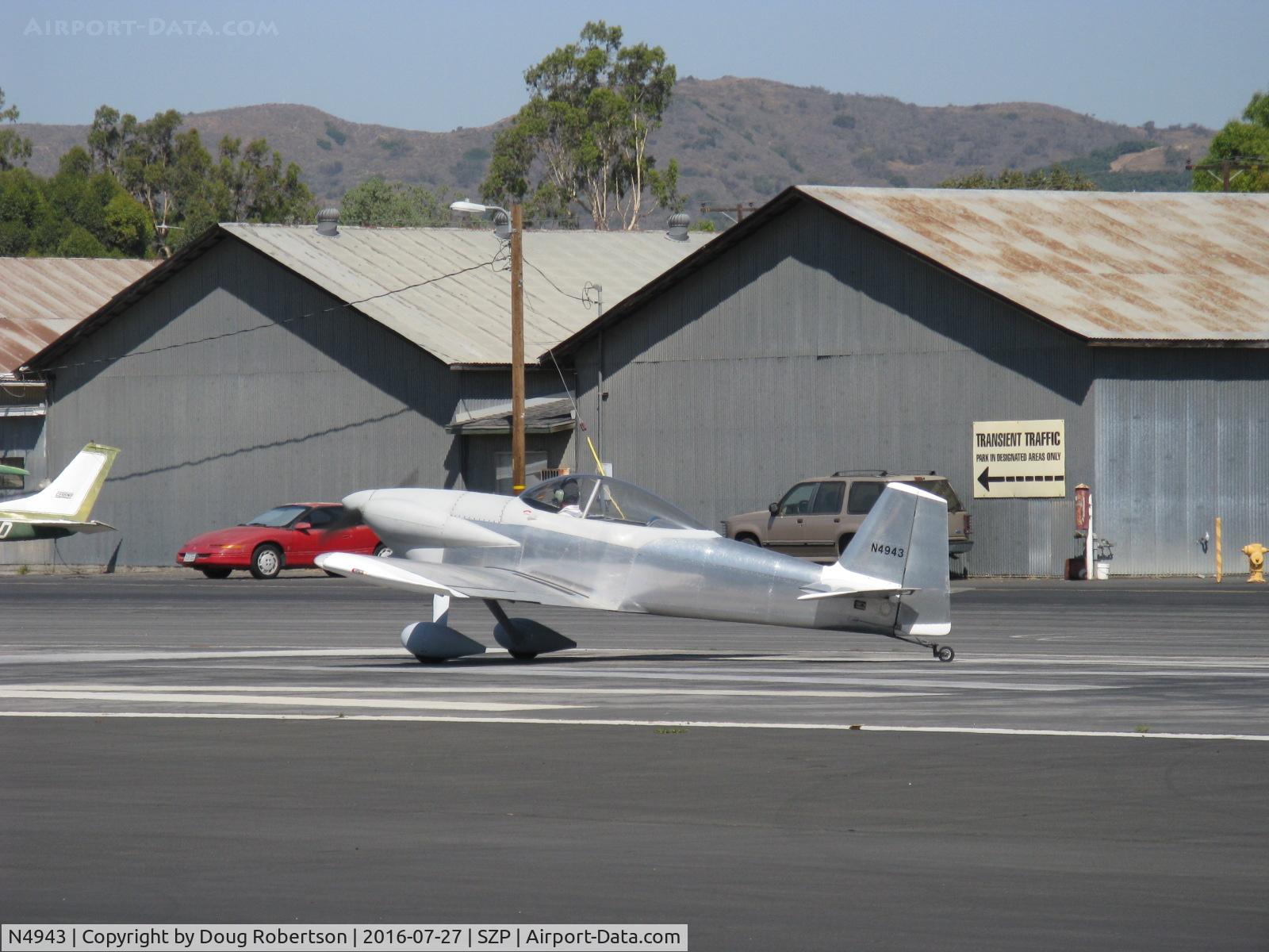 N4943, 2014 Vans RV-4 C/N 4311, 2014 Corson VANs RV-4, Lycoming O-320-D2B 160 Hp, taking the active
