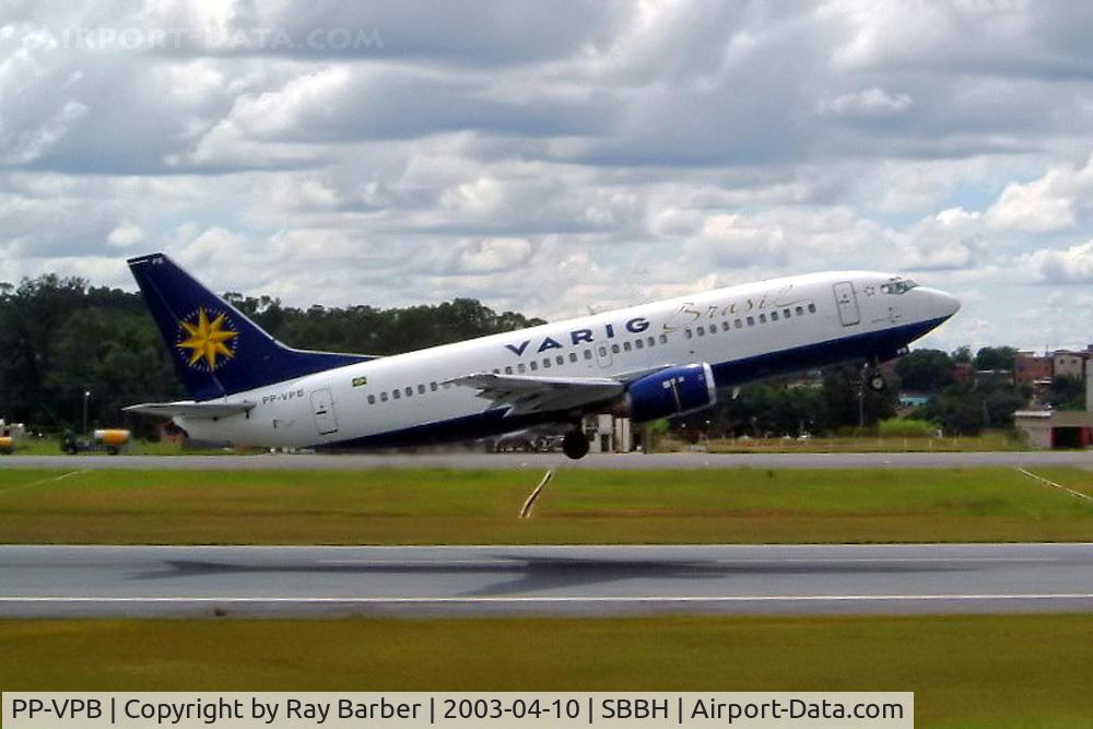 PP-VPB, 1992 Boeing 737-341 C/N 26856, Boeing 737-341 [26856] (VARIG) Belo Horizonte-Pampulha Int'l~PP 10/04/2003