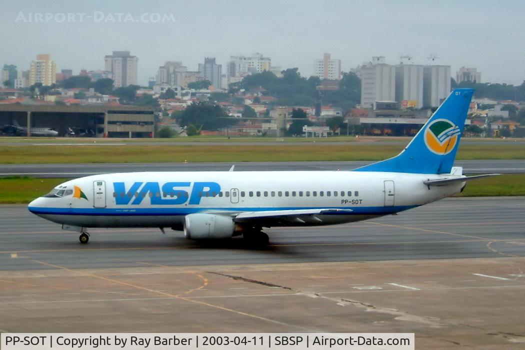 PP-SOT, 1991 Boeing 737-3L9 C/N 25150, Boeing 737-3L9 [25150] (VASP) Sao Paulo-Congonhas~PP 11/04/2003