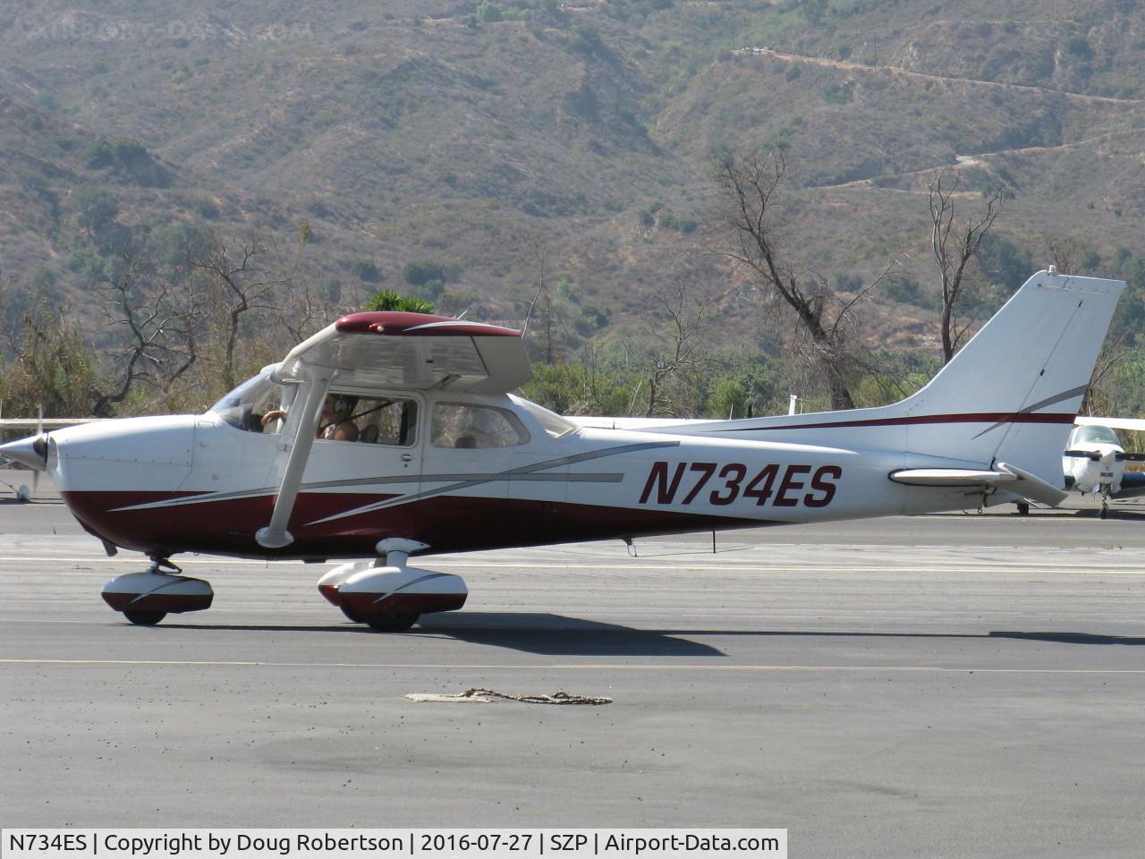 N734ES, Cessna 172N C/N 17268802, 1977 Cessna 172N SKYHAWK, Lycoming O-320-H2AD 160 Hp, taxi to Rwy 22