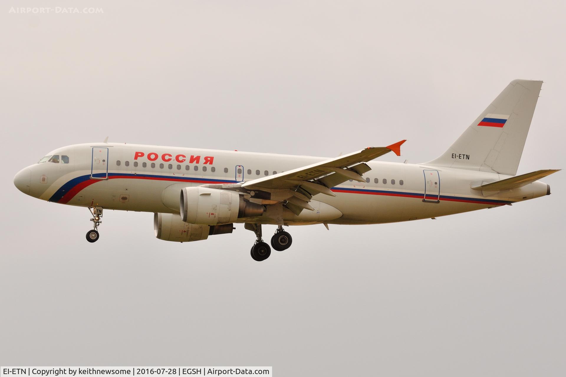 EI-ETN, 2002 Airbus A319-111 C/N 1654, Returning from air test.