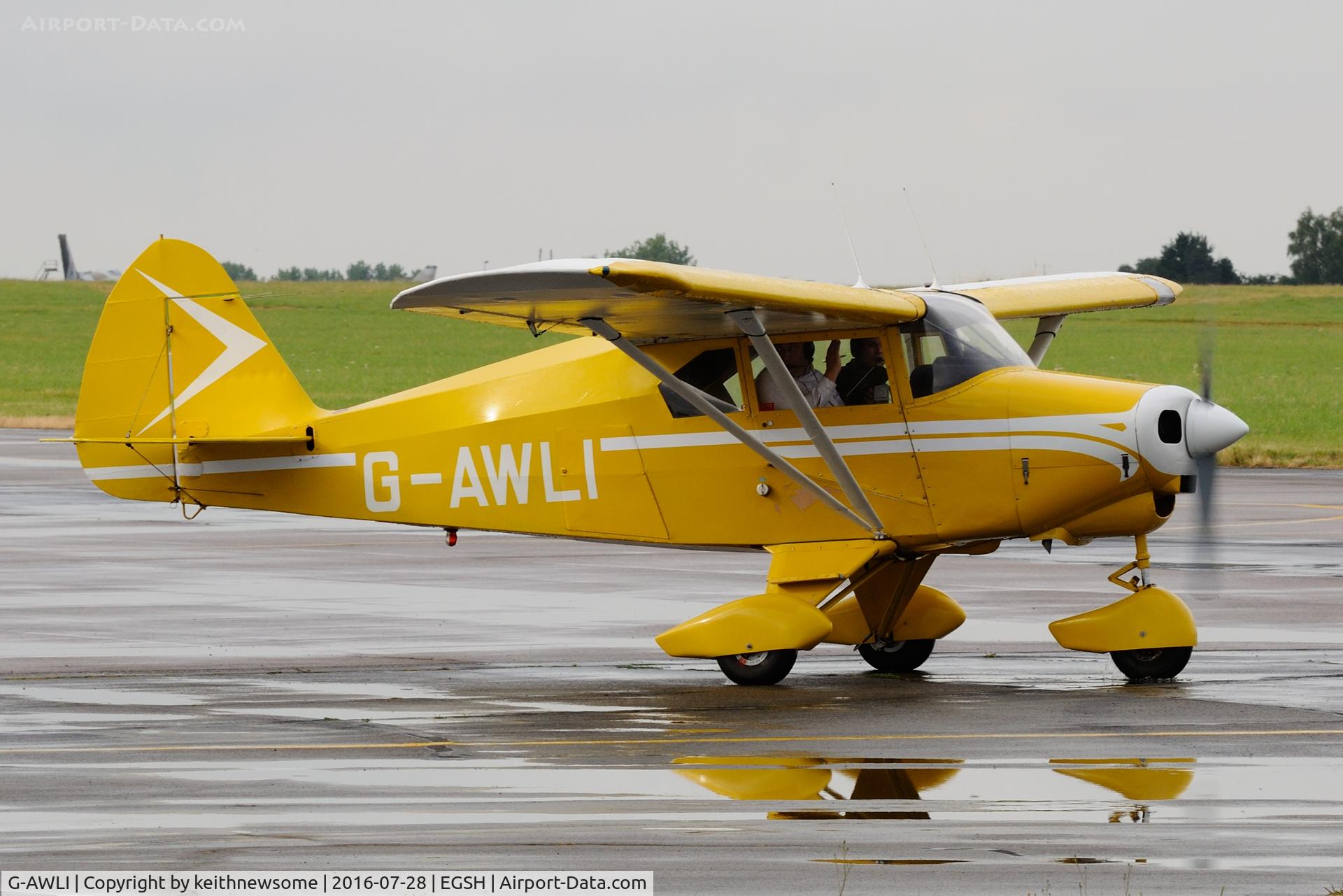 G-AWLI, 1957 Piper PA-22-150 Tri-Pacer C/N 22-5083, Very Nice Visitor.