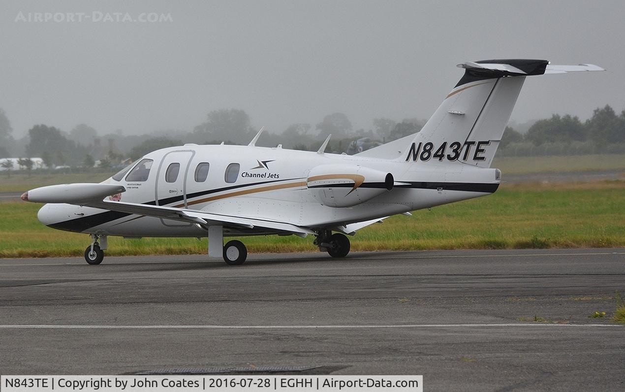 N843TE, 2007 Eclipse Aviation Corp EA500 C/N 000072, Arriving through the July drizzle