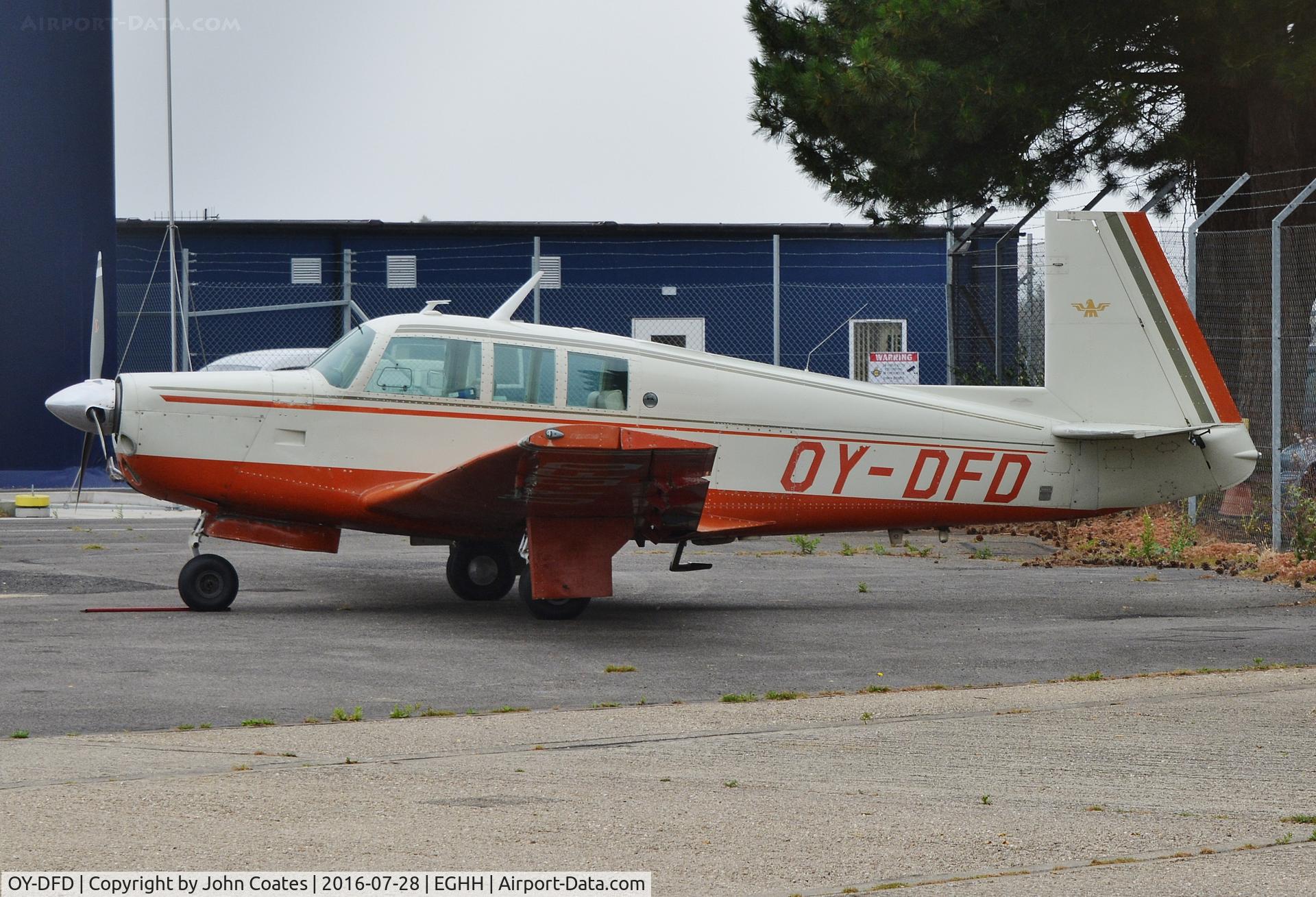 OY-DFD, 1967 Mooney M20F Executive C/N 670327, Visitor at BCFT