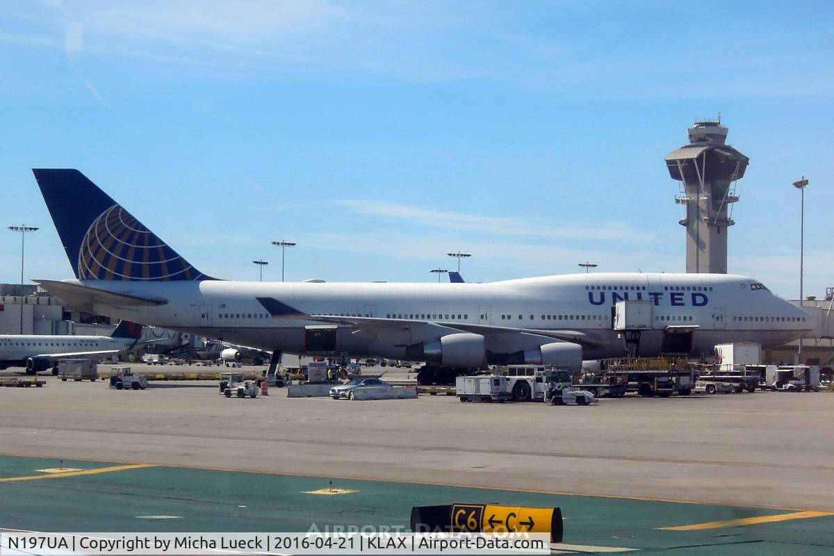 N197UA, 1997 Boeing 747-422 C/N 26901, At LAX