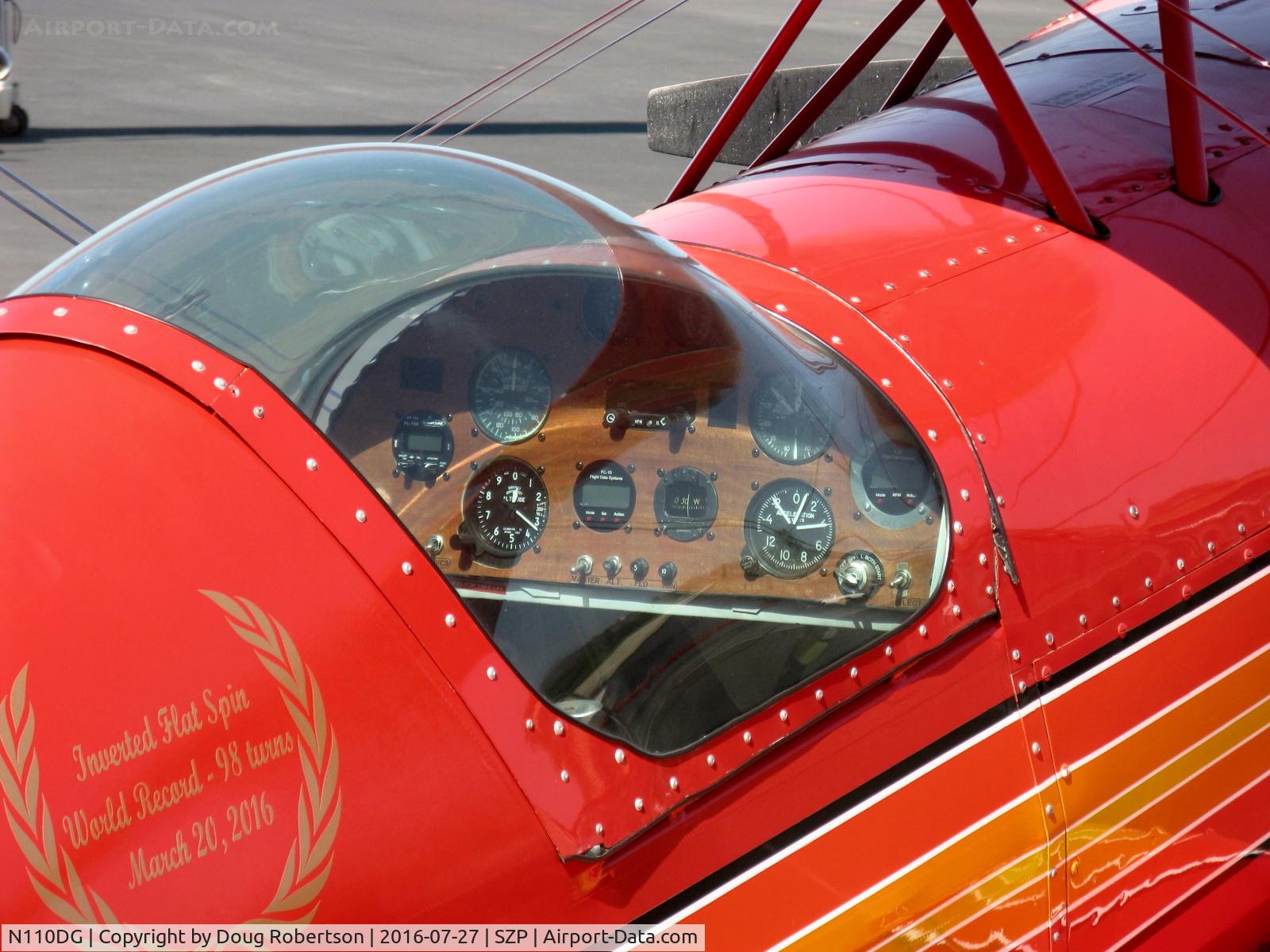 N110DG, 1990 Pitts S-1 Special C/N 1 (N110DG), 1990 Green PITTS S-1 SPECIAL, Lycoming O-540, single seat Experimental class, panel