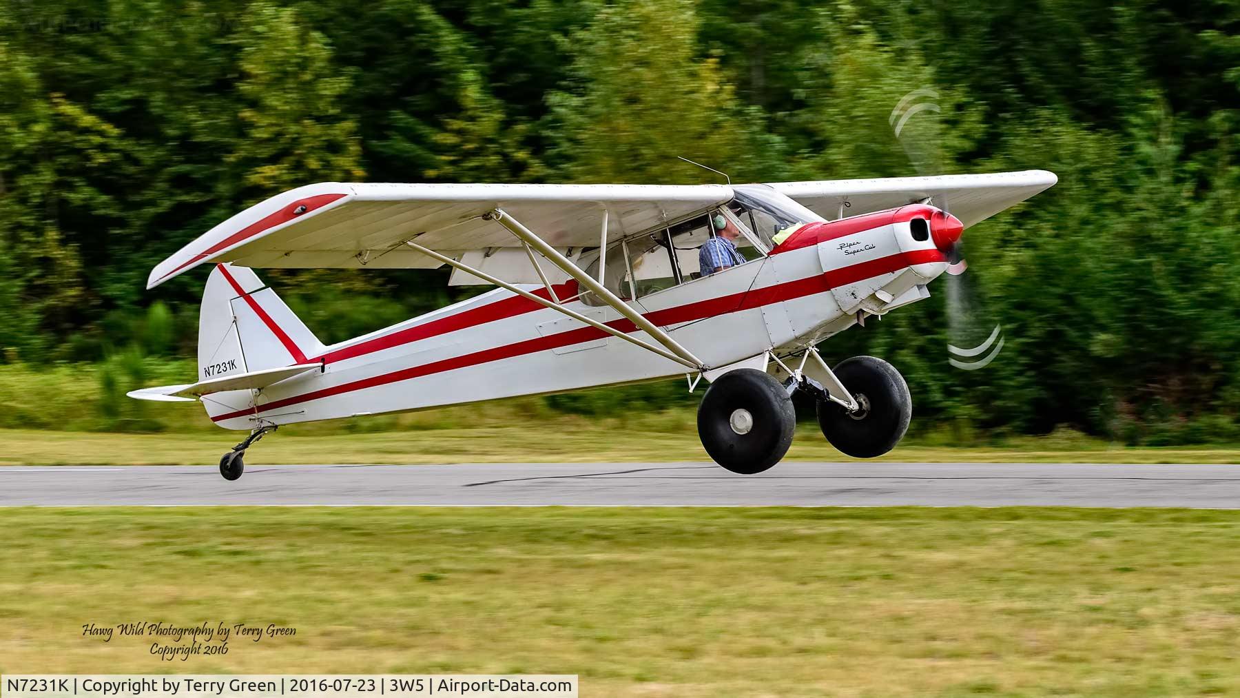 N7231K, 1953 Piper PA-18 C/N 18-123, 2016 North Cascades Vintage Aircraft Museum Fly-In