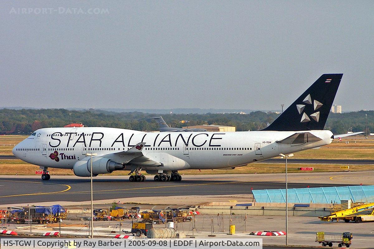 HS-TGW, 1997 Boeing 747-4D7 C/N 27724, Boeing 747-4D7 [27724] (Thai Airways Int'l) Frankfurt~D 08/09/2005