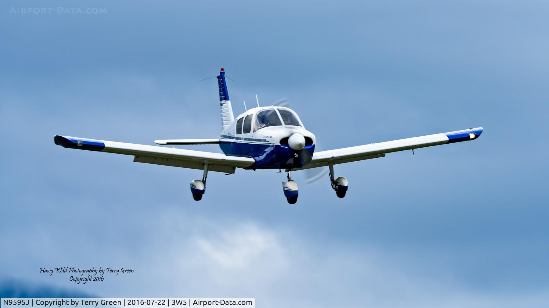 N9595J, 1966 Piper PA-28-180 C/N 28-3741, 2016 North Cascades Vintage Aircraft Museum Fly-In Concrete Washington
