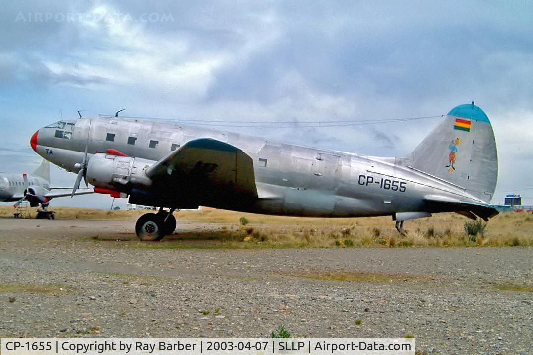 CP-1655, 1945 Curtiss C-46D Commando C/N 33294, Curtiss C-46D-15-CU Commando [33294] La Paz-El Alto Int'l~CP 07/04/2003