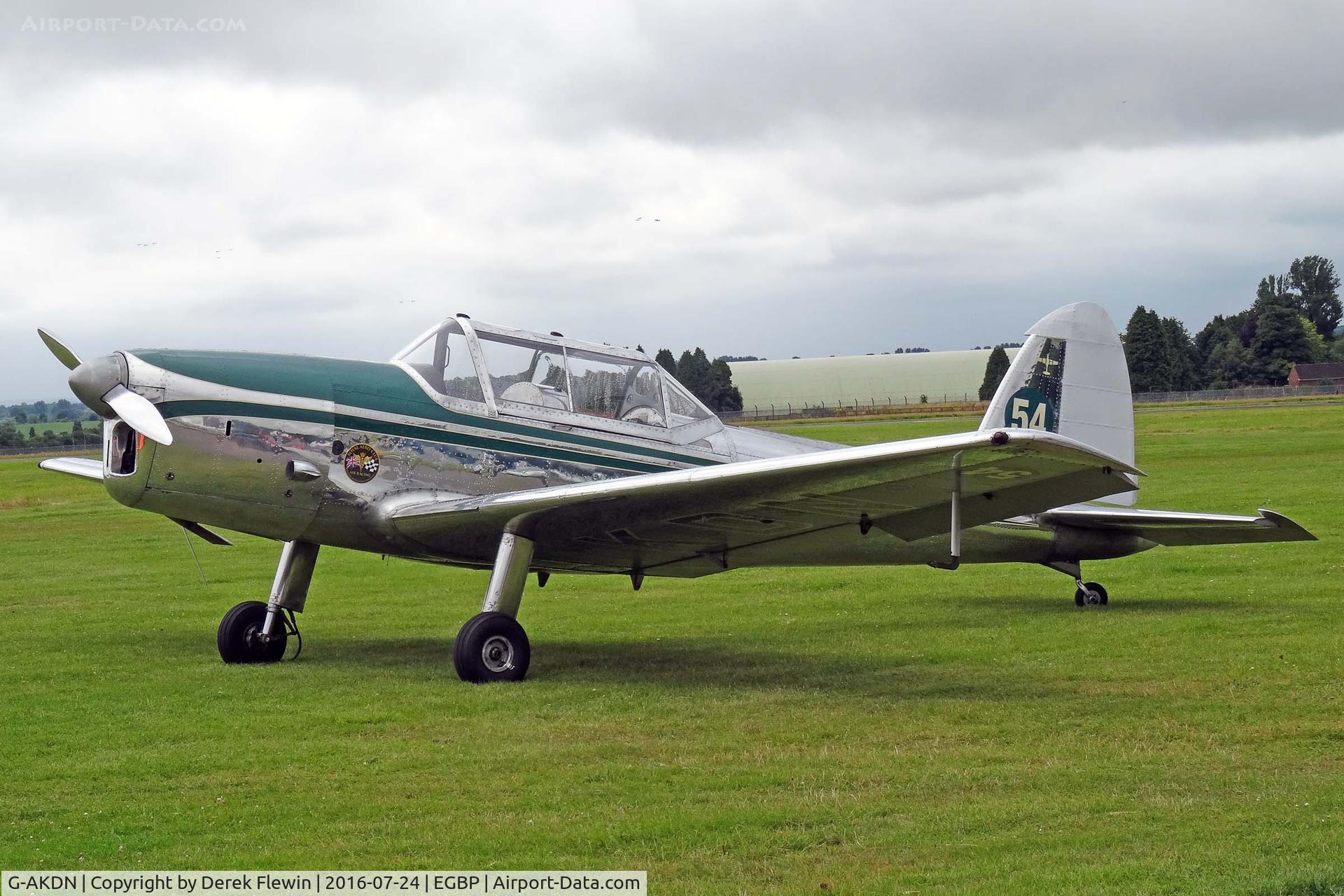 G-AKDN, 1947 De Havilland Canada DHC-1A-1 Chipmunk C/N 11, Chipmunk, oldest flying example of its type in the world, seen at the Skysport Fly In.