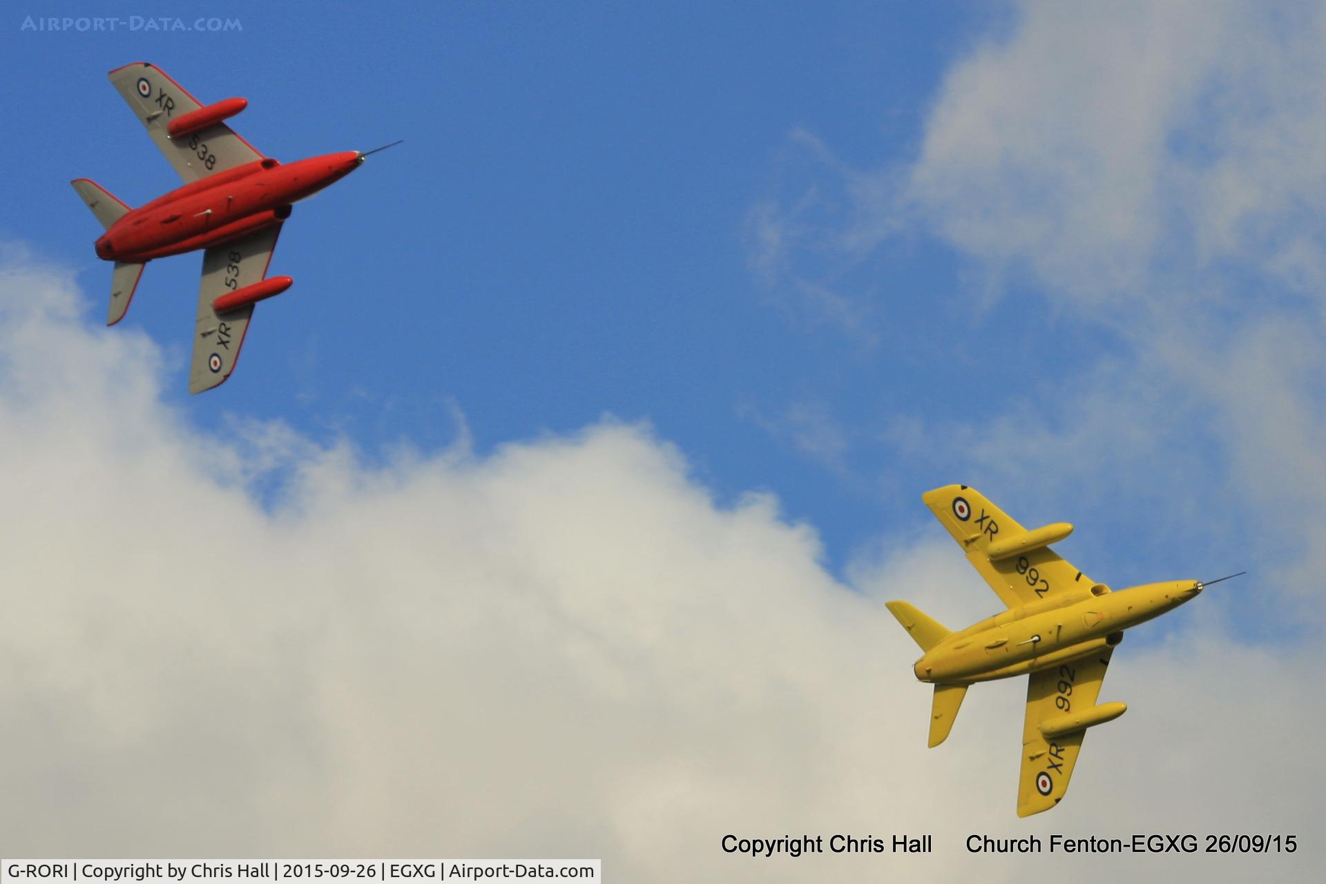 G-RORI, 1963 Hawker Siddeley Gnat T.1 C/N FL549, at the Yorkshire Airshow