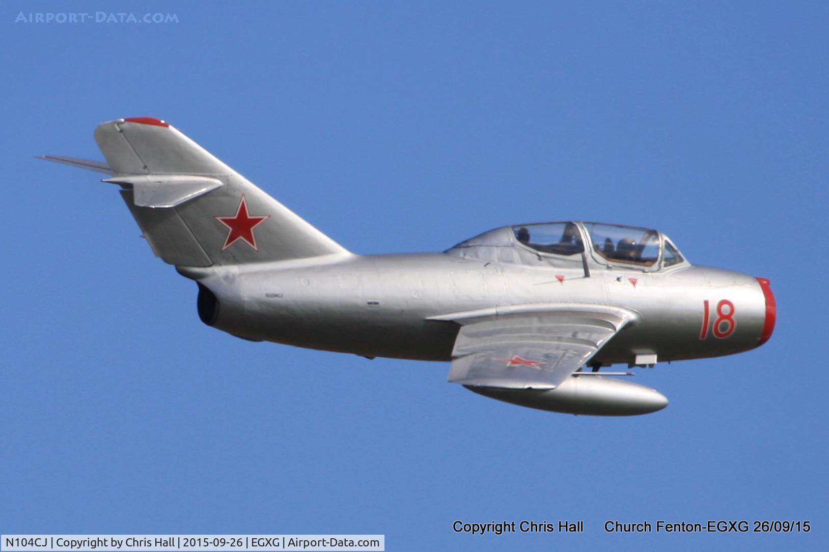 N104CJ, 1952 PZL-Mielec SBLim-2 (MiG-15UTI) C/N 1A01004, at the Yorkshire Airshow