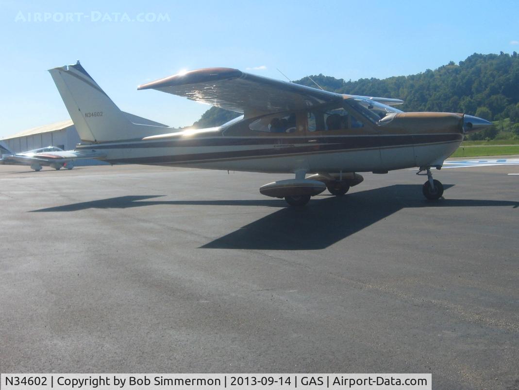 N34602, 1973 Cessna 177B Cardinal C/N 17701894, Arriving at Gallipolis, Ohio