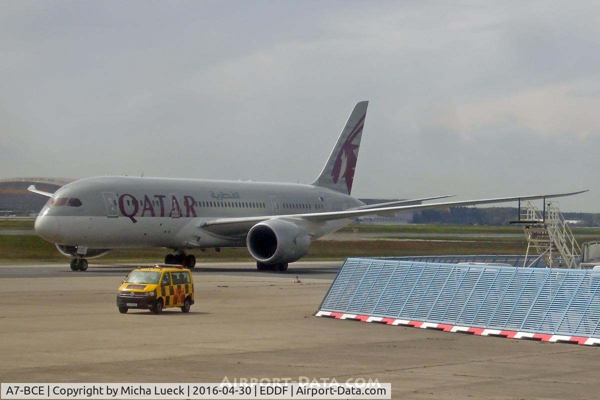 A7-BCE, 2013 Boeing 787-8 Dreamliner C/N 38323, At Frankfurt
