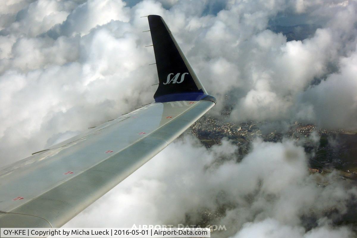 OY-KFE, 2009 Bombardier CRJ-900ER (CL-600-2D24) C/N 15224, My last glimpse of Stavanger, enroute to Copenhagen