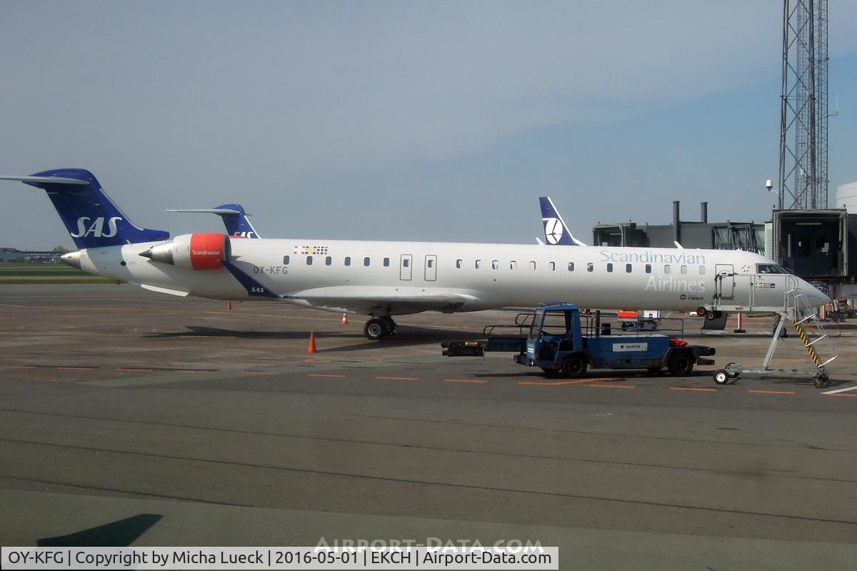 OY-KFG, 2009 Bombardier CRJ-900ER (CL-600-2D24) C/N 15237, At Kastrup