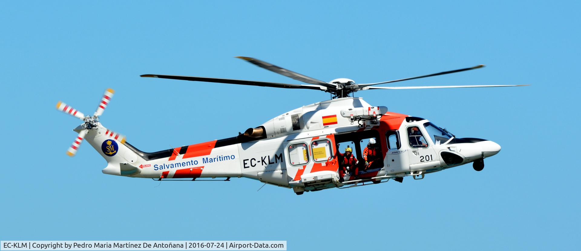 EC-KLM, AgustaWestland AW-139 C/N 31201, Gijón - España