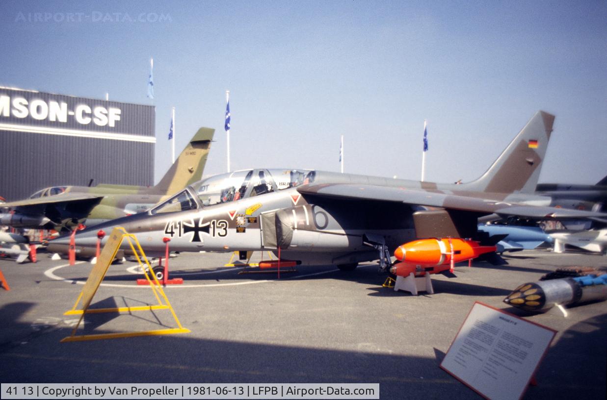41 13, 1981 Dassault-Dornier Alpha Jet A C/N 0113, Alpha Jet of the German Air Force at Le Bourget 1981