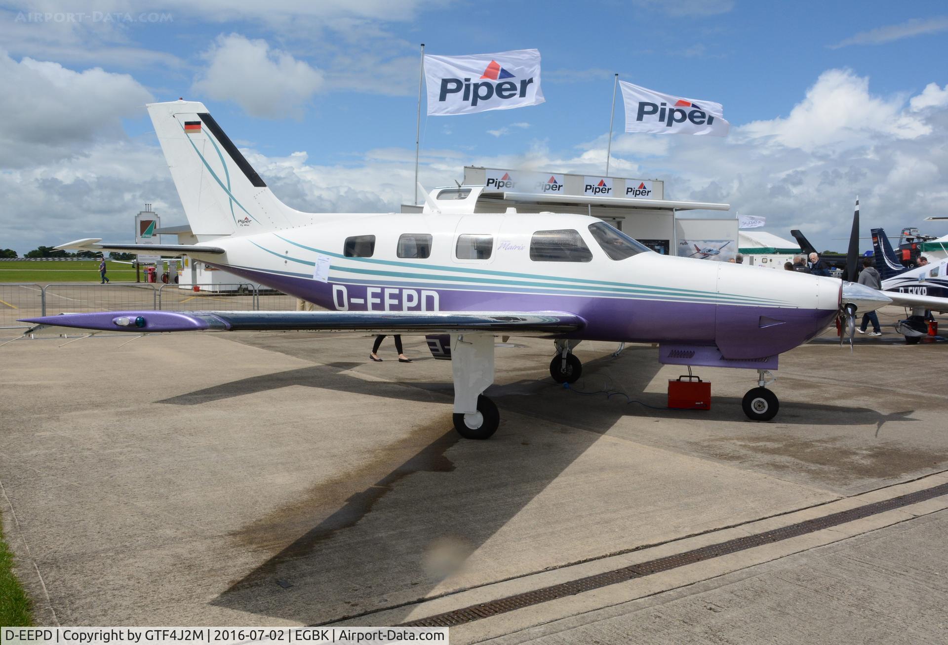 D-EEPD, 2010 Piper PA-46R-350T Malibu Matrix C/N 46-92138, D-EEPD at AeroExpo Sywell 2.7.16