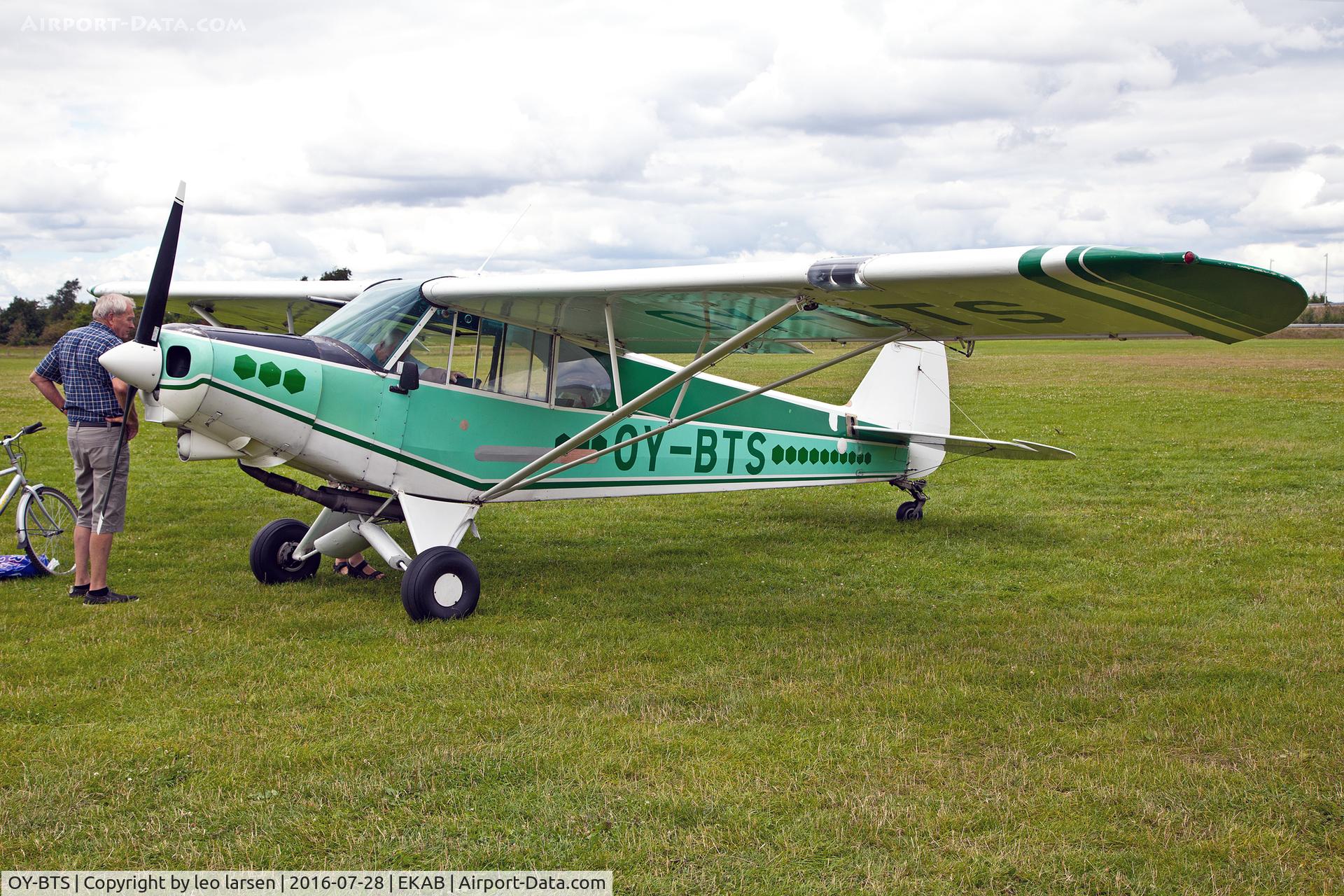 OY-BTS, 1977 Piper PA-18-150 Super Cub C/N 18-7709065, Arnborg EKAB 28.7.16