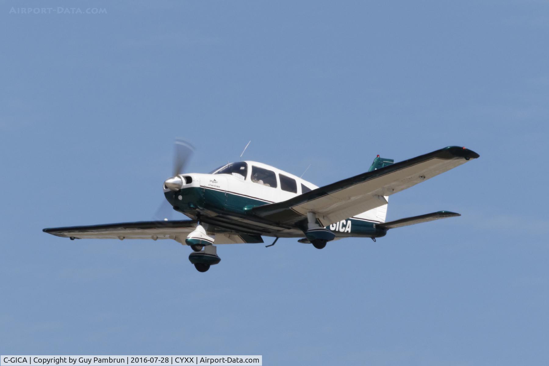 C-GICA, 1975 Piper PA-28-151 Cherokee Warrior C/N 28-7515124, Landing