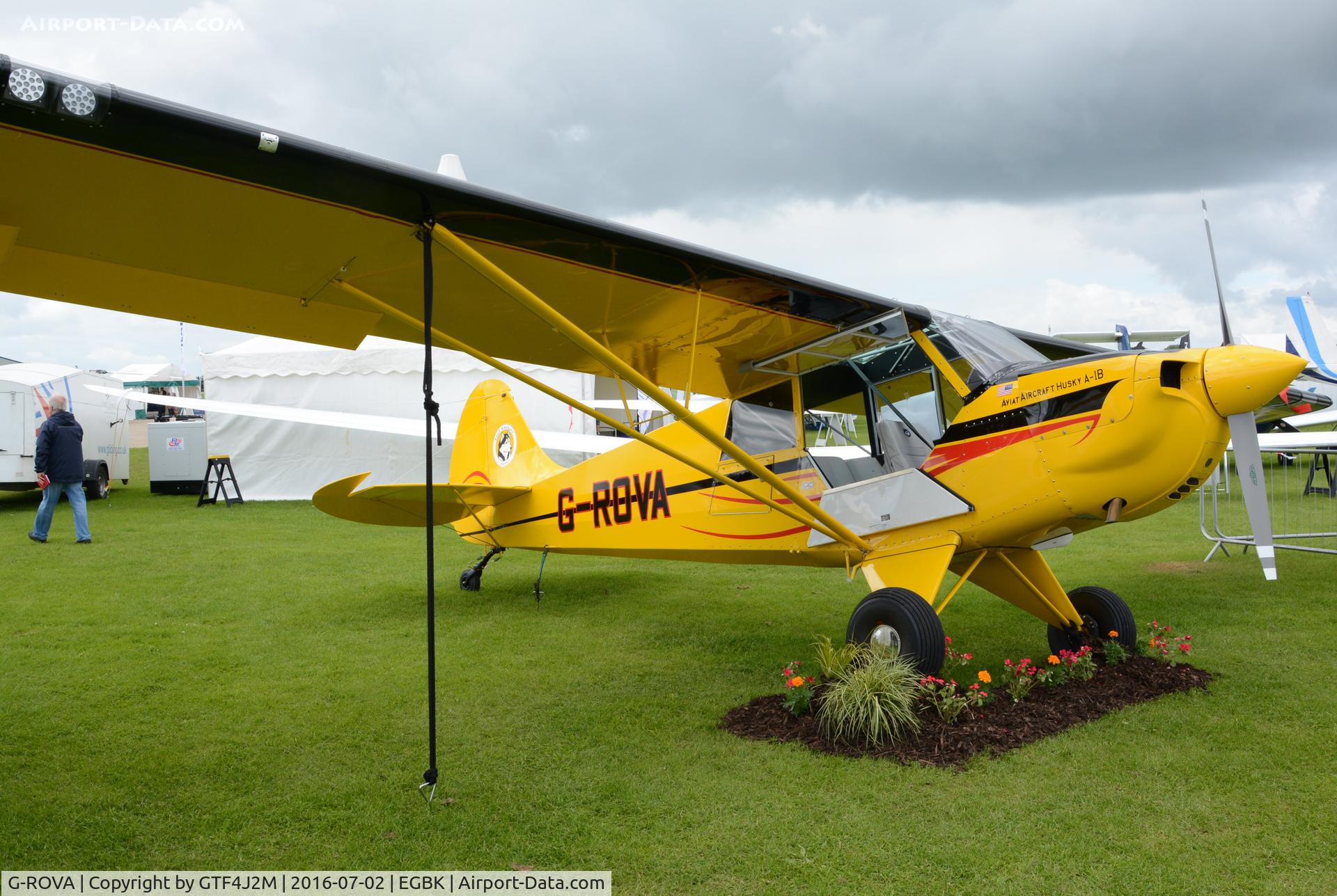 G-ROVA, 2016 Aviat A-1B Husky C/N NF0008, G-ROVA at AeroExpo Sywell 2.7.16