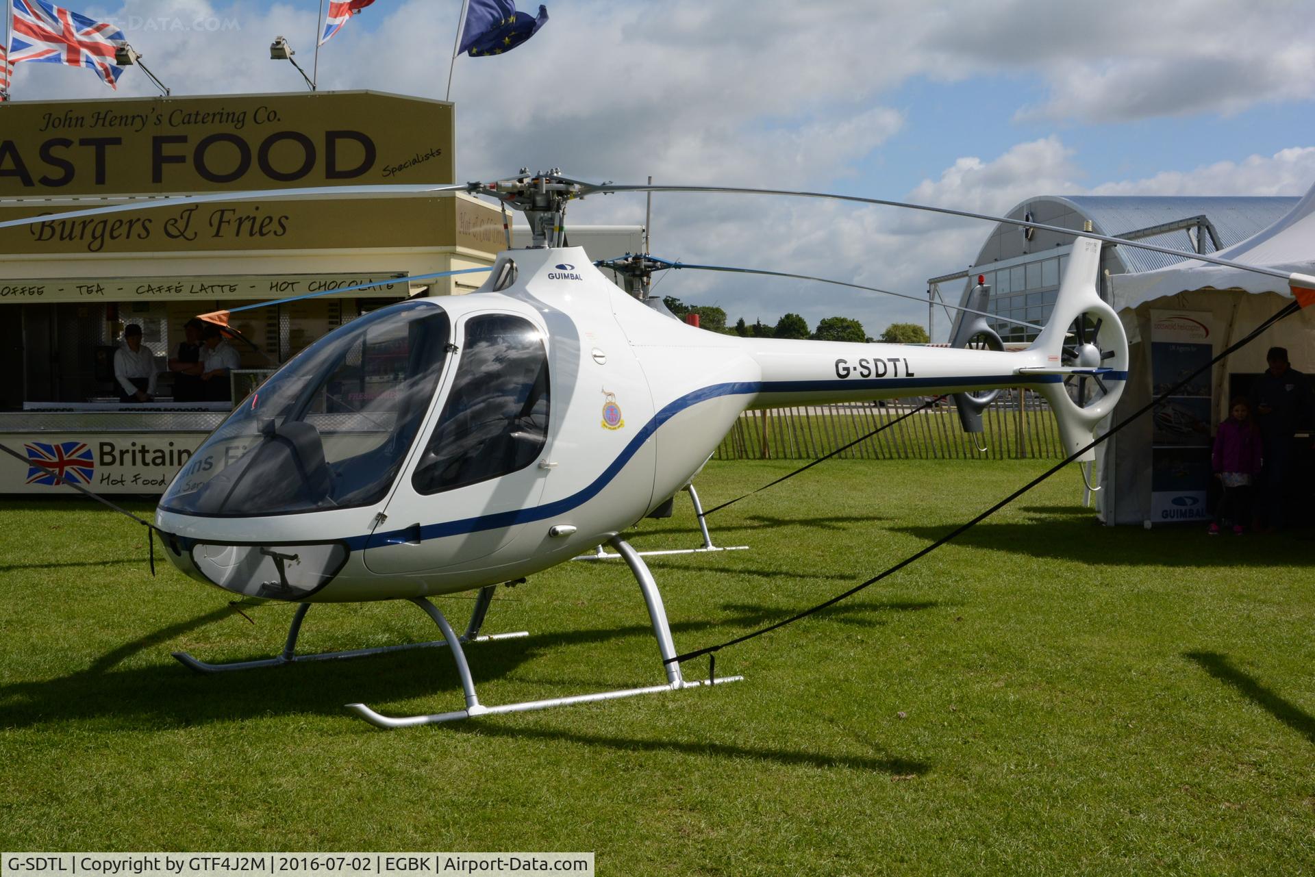 G-SDTL, 2015 Guimbal Cabri G2 C/N 1110, G=SDTL at AeroExpo Sywell 2.7.16