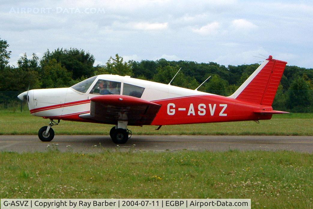 G-ASVZ, 1964 Piper PA-28-140 Cherokee C/N 28-20357, Piper PA-28-140 Cherokee [28-20357] Kemble~G 11/07/2004