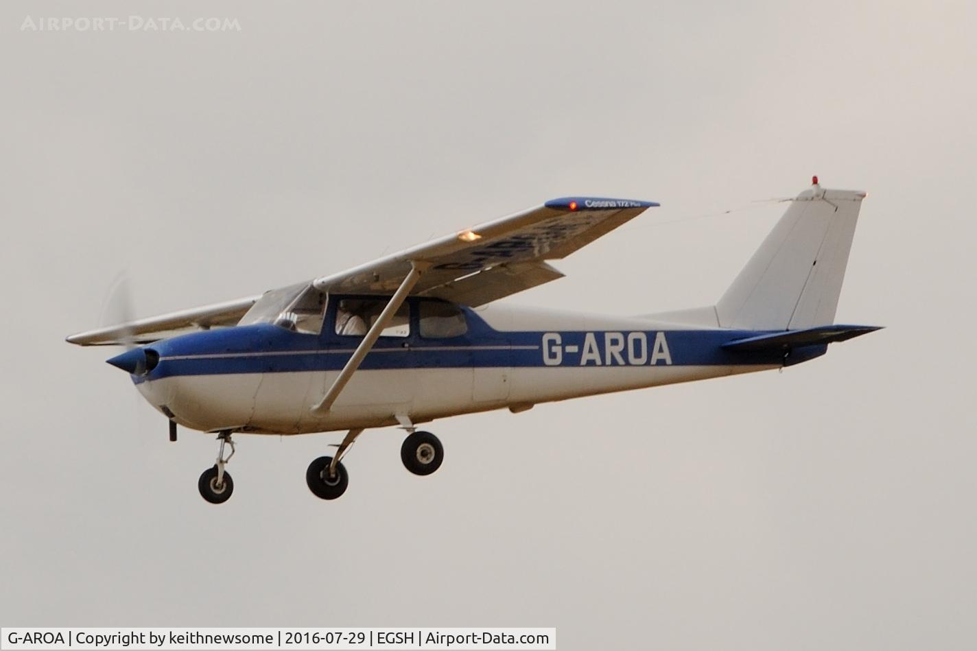 G-AROA, 1961 Cessna 172B C/N 17248628, Nice Visitor.