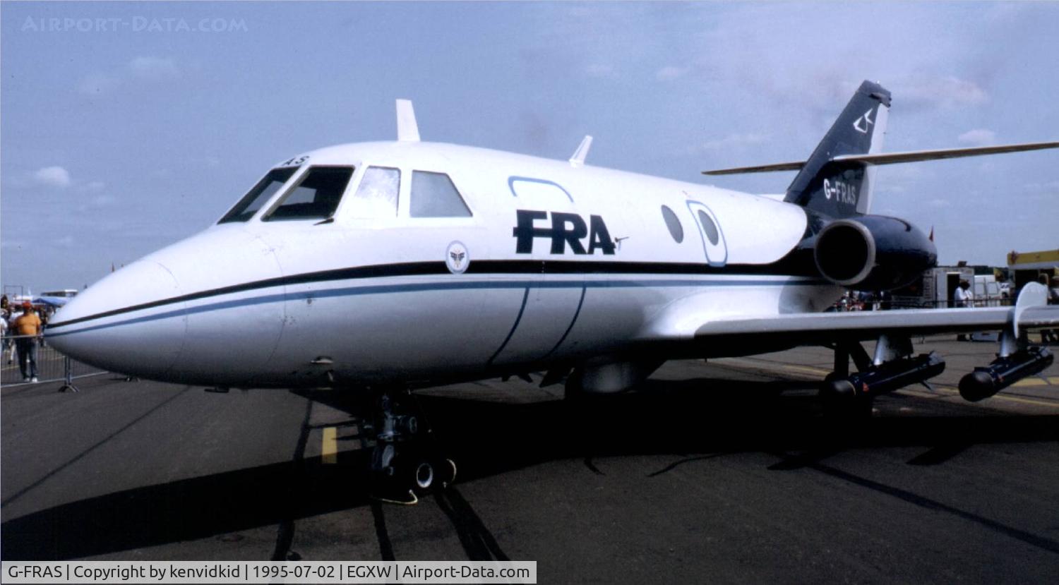 G-FRAS, 1967 Dassault Falcon (Mystere) 20DC C/N 82, Airshow 1995