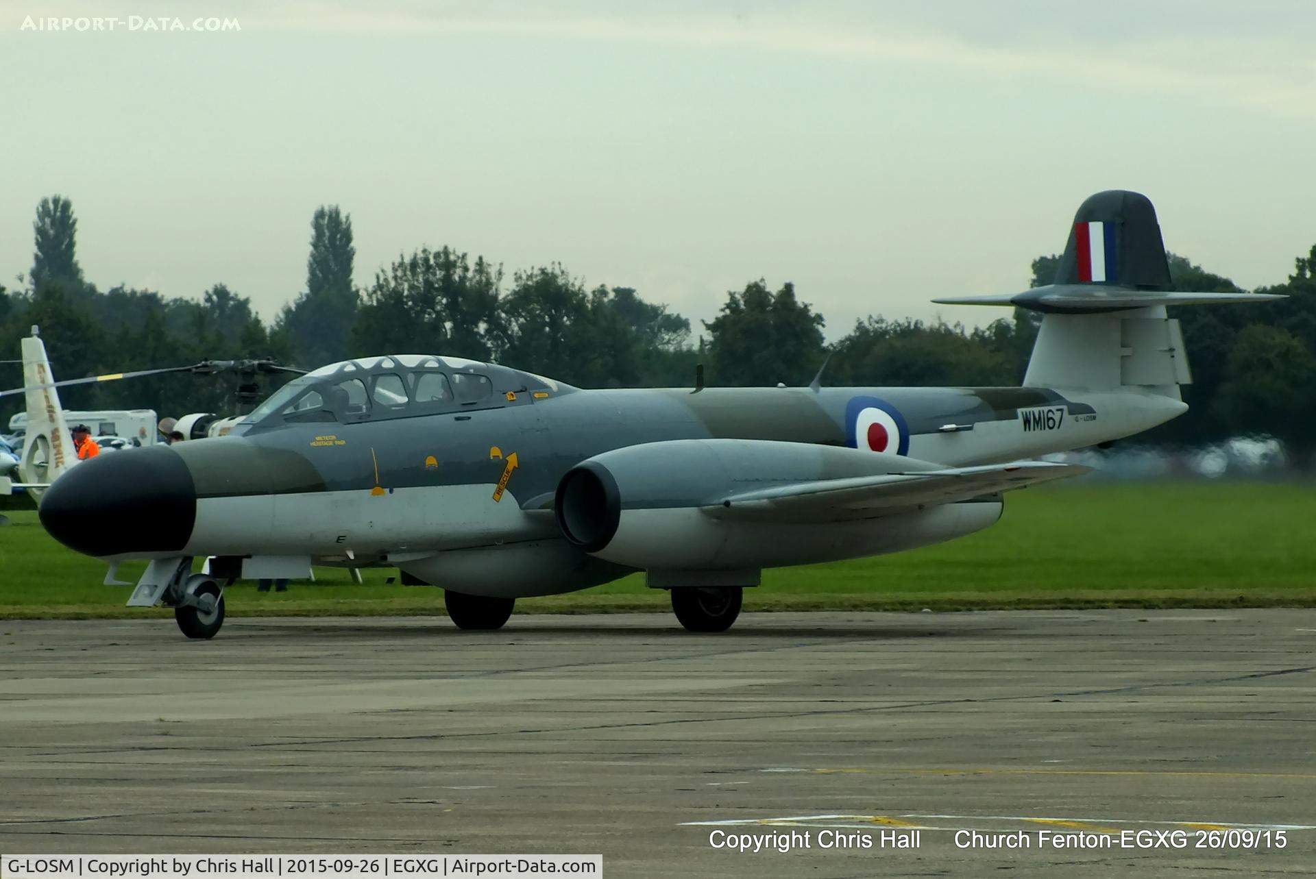 G-LOSM, 1952 Gloster Meteor NF.11 C/N S4/U/2342, at the Yorkshire Airshow