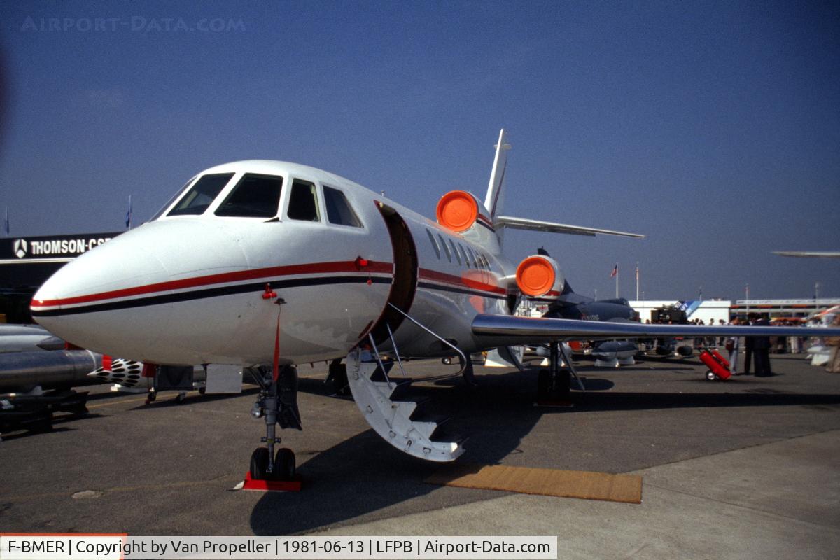 F-BMER, 1986 Dassault-Breguet Falcon 50 C/N 052, Dassault Falcon 50 shown at Le Bourget in 1981