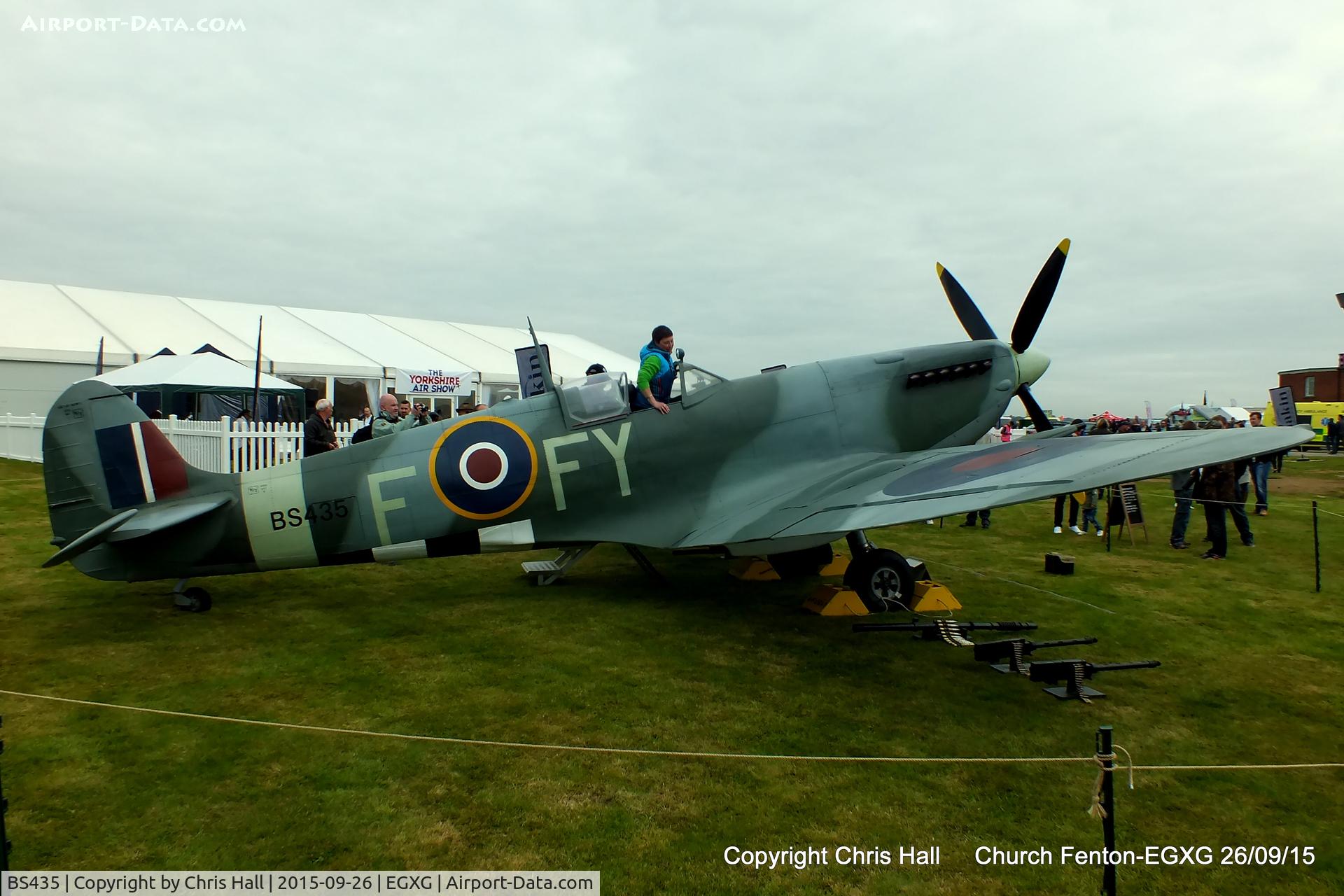 BS435, Supermarine Spitfire F.IXc replica C/N BS435, at the Yorkshire Airshow