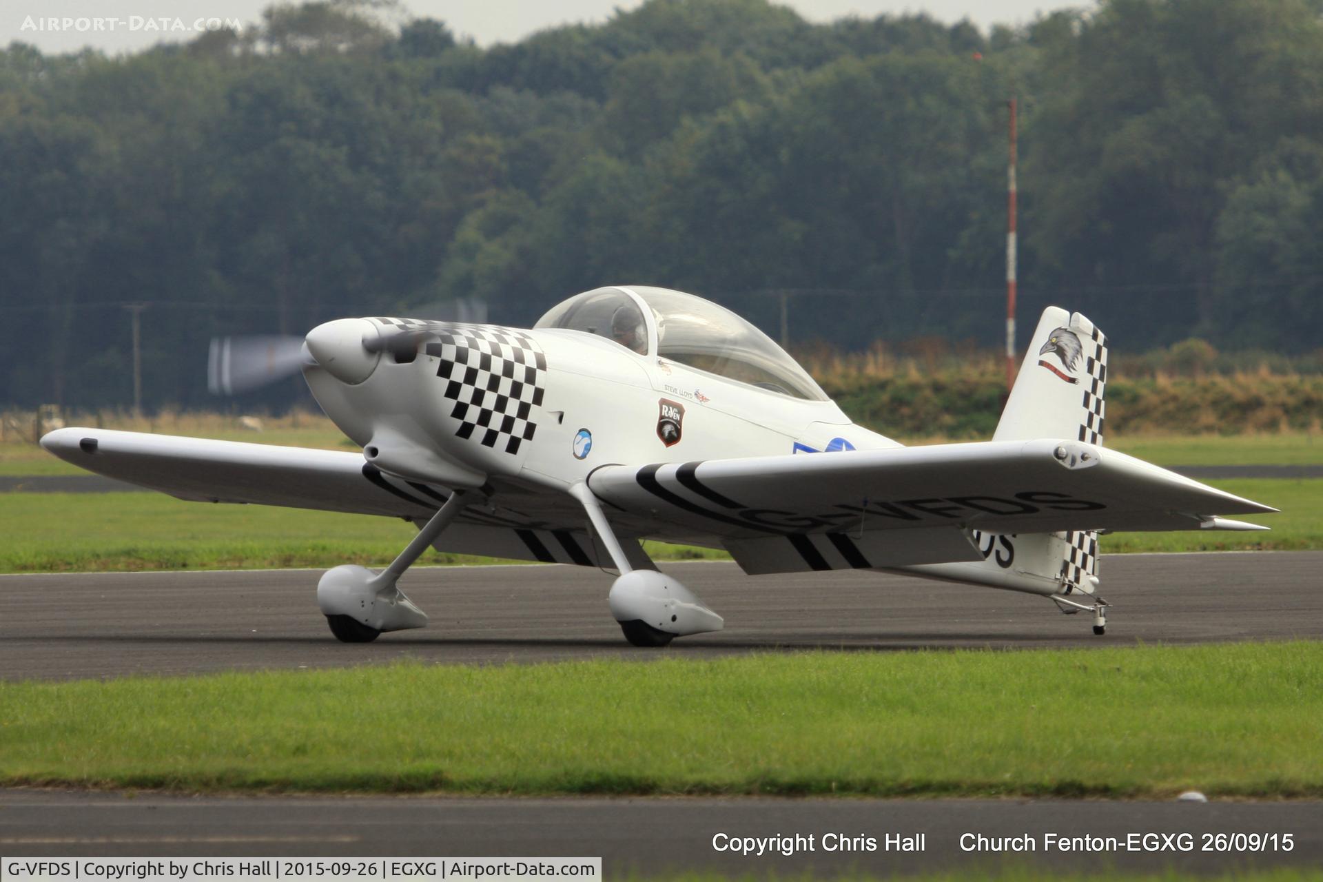 G-VFDS, 2012 Vans RV-8 C/N PFA 303-14637, at the Yorkshire Airshow