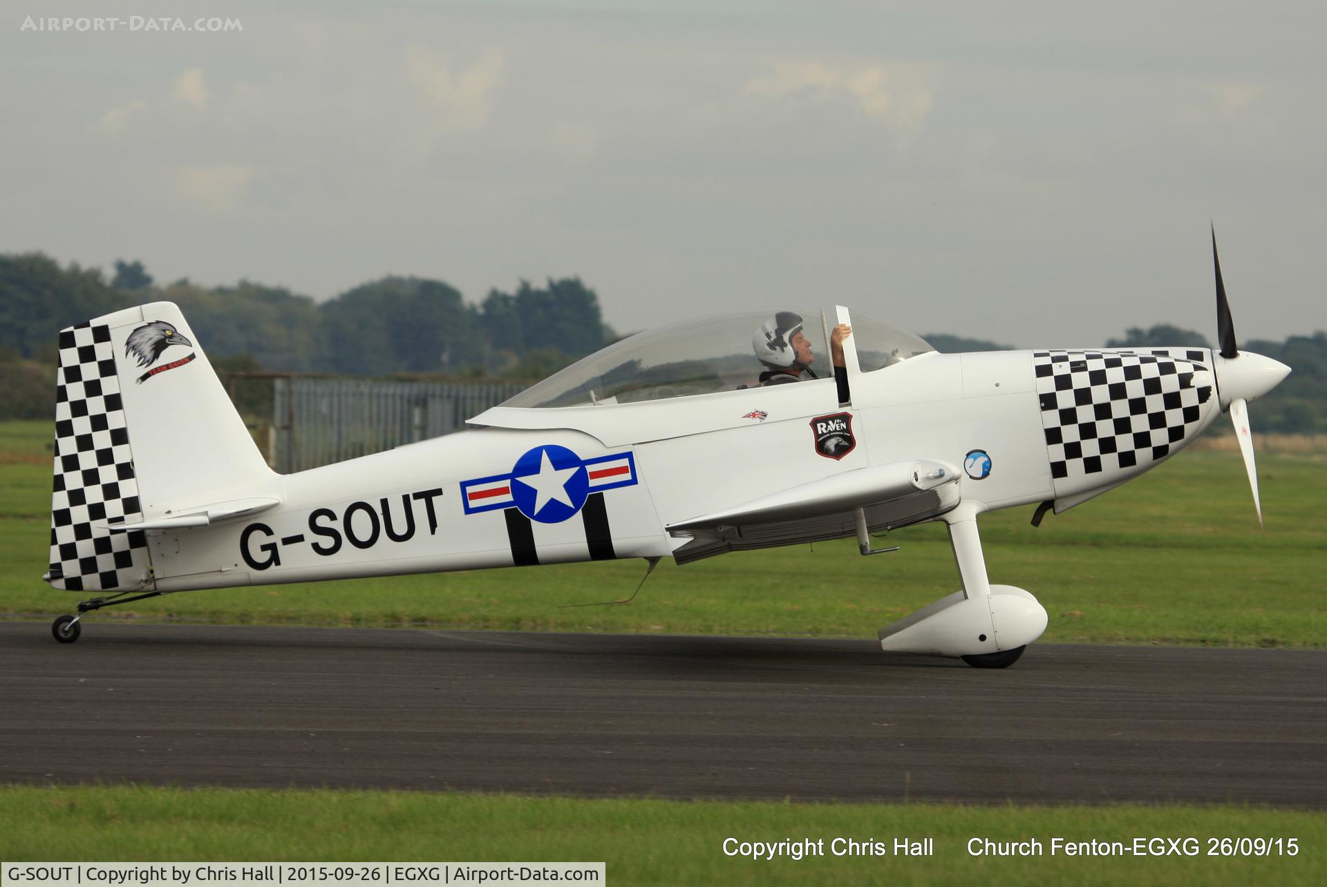 G-SOUT, 2006 Vans RV-8 C/N PFA 303-13295, at the Yorkshire Airshow